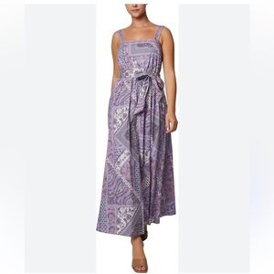 Laundry by Shelli Segal Womens Purple Bandana Printed  Maxi Dress 4